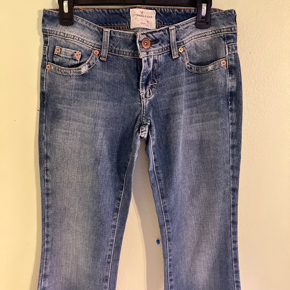 VINTAGE AMERICAN EAGLE MEDIUM RISE JEANS CIRCA 2000 - Picture 5 of 10